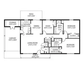 Floorplan of Sunnyside, Assisted Living, Nursing Home, Independent Living, CCRC, Rockingham, VA 16