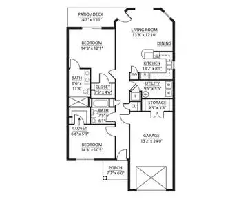 Floorplan of Sunnyside, Assisted Living, Nursing Home, Independent Living, CCRC, Rockingham, VA 17
