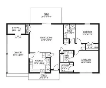 Floorplan of Sunnyside, Assisted Living, Nursing Home, Independent Living, CCRC, Rockingham, VA 20