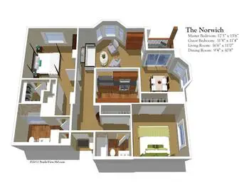 Floorplan of Stratford Court of Boca Pointe, Assisted Living, Nursing Home, Independent Living, CCRC, Boca Raton, FL 10