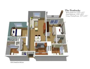 Floorplan of Stratford Court of Boca Pointe, Assisted Living, Nursing Home, Independent Living, CCRC, Boca Raton, FL 13