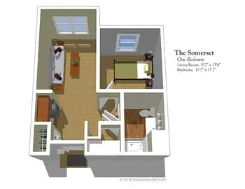 Floorplan of Stratford Court of Boca Pointe, Assisted Living, Nursing Home, Independent Living, CCRC, Boca Raton, FL 15