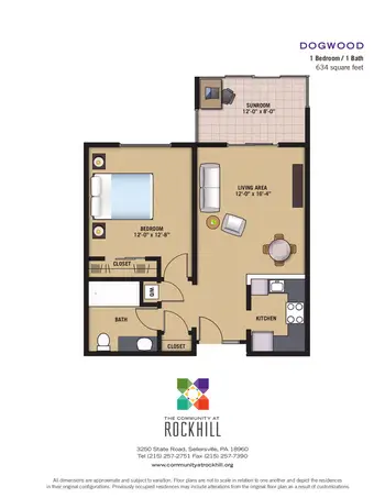 Floorplan of The Community at Rockhill, Assisted Living, Nursing Home, Independent Living, CCRC, Sellersville, PA 4