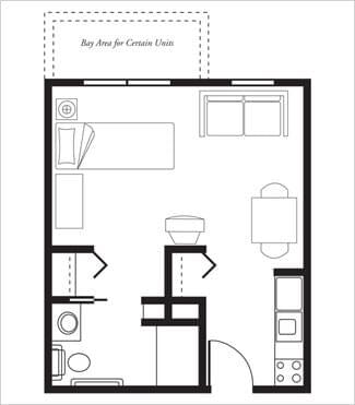 Floorplan of Woodbury Senior Living, Assisted Living, Nursing Home, Independent Living, CCRC, Woodbury, MN 2