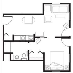 Floorplan of Woodbury Senior Living, Assisted Living, Nursing Home, Independent Living, CCRC, Woodbury, MN 7