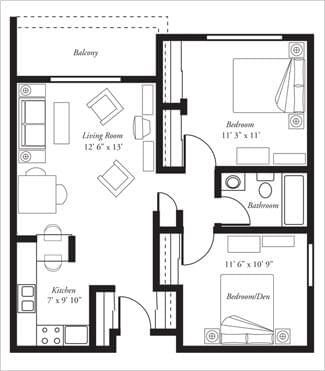 Floorplan of Woodbury Senior Living, Assisted Living, Nursing Home, Independent Living, CCRC, Woodbury, MN 17