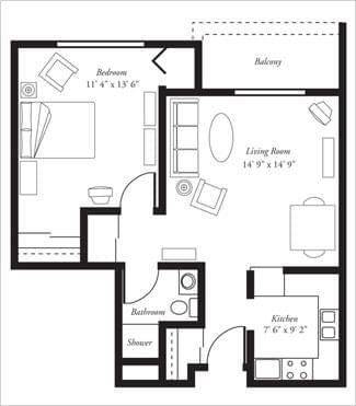 Floorplan of Woodbury Senior Living, Assisted Living, Nursing Home, Independent Living, CCRC, Woodbury, MN 19