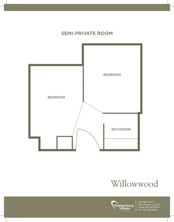 Floorplan of Woldenberg Village, Assisted Living, Nursing Home, Independent Living, CCRC, New Orleans, LA 6