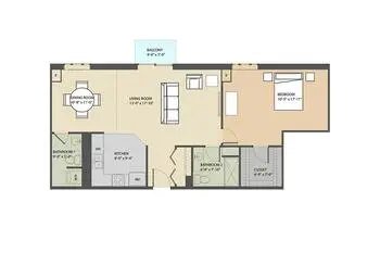 Floorplan of Eastmont Towers Community, Assisted Living, Nursing Home, Independent Living, CCRC, Lincoln, NE 1