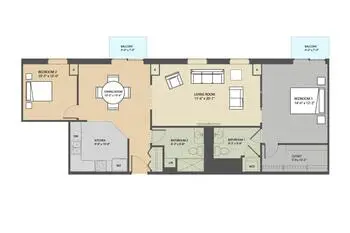 Floorplan of Eastmont Towers Community, Assisted Living, Nursing Home, Independent Living, CCRC, Lincoln, NE 8