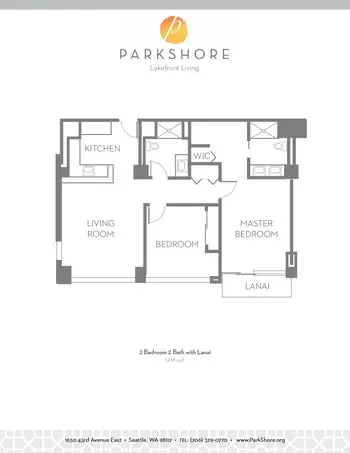 Floorplan of Parkshore, Assisted Living, Nursing Home, Independent Living, CCRC, Seattle, WA 13