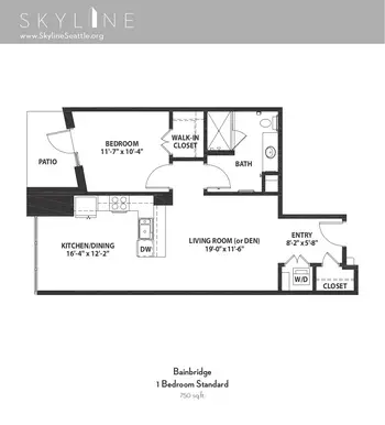 Floorplan of Skyline, Assisted Living, Nursing Home, Independent Living, CCRC, Seattle, WA 7