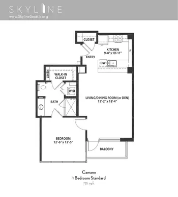 Floorplan of Skyline, Assisted Living, Nursing Home, Independent Living, CCRC, Seattle, WA 9