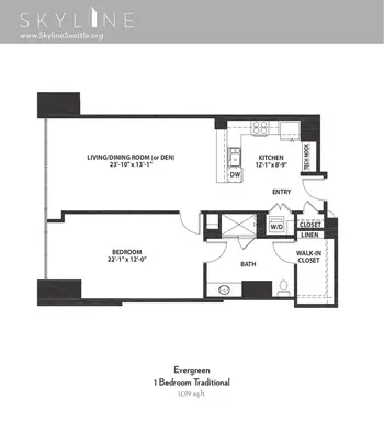 Floorplan of Skyline, Assisted Living, Nursing Home, Independent Living, CCRC, Seattle, WA 13