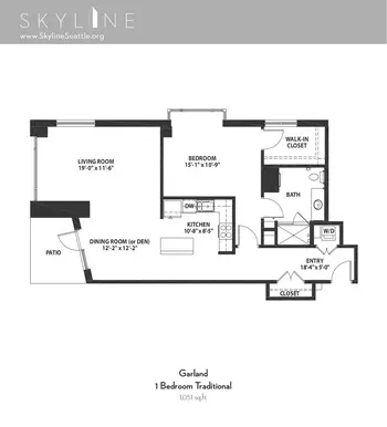 Floorplan of Skyline, Assisted Living, Nursing Home, Independent Living, CCRC, Seattle, WA 14