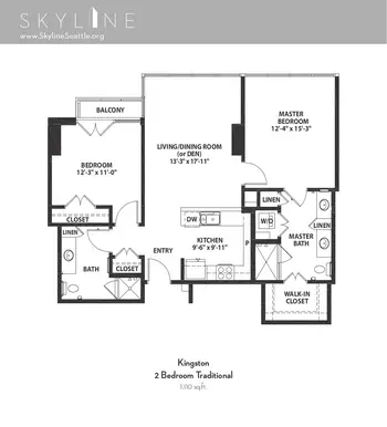 Floorplan of Skyline, Assisted Living, Nursing Home, Independent Living, CCRC, Seattle, WA 16