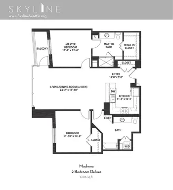 Floorplan of Skyline, Assisted Living, Nursing Home, Independent Living, CCRC, Seattle, WA 17