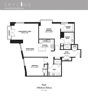Floorplan of Skyline, Assisted Living, Nursing Home, Independent Living, CCRC, Seattle, WA 19
