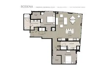 Floorplan of Skyline, Assisted Living, Nursing Home, Independent Living, CCRC, Seattle, WA 4