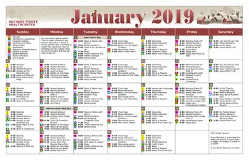 Activity Calendar of Bethany Pointe Health Campus, Assisted Living, Nursing Home, Independent Living, CCRC, Anderson, IN 5