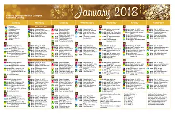 Activity Calendar of Creasy Springs Health Campus, Assisted Living, Nursing Home, Independent Living, CCRC, Lafayette, IN 1