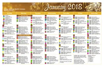 Activity Calendar of Creasy Springs Health Campus, Assisted Living, Nursing Home, Independent Living, CCRC, Lafayette, IN 2