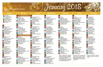Activity Calendar of Creasy Springs Health Campus, Assisted Living, Nursing Home, Independent Living, CCRC, Lafayette, IN 3