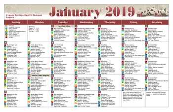 Activity Calendar of Creasy Springs Health Campus, Assisted Living, Nursing Home, Independent Living, CCRC, Lafayette, IN 6