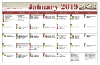 Activity Calendar of Forest Glen Health Campus, Assisted Living, Nursing Home, Independent Living, CCRC, Springfield, OH 9