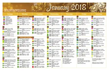 Activity Calendar of Forest Springs Health Campus, Assisted Living, Nursing Home, Independent Living, CCRC, Louisville, KY 2