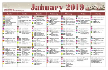 Activity Calendar of Springhurst Health Campus, Assisted Living, Nursing Home, Independent Living, CCRC, Greenfield, IN 6
