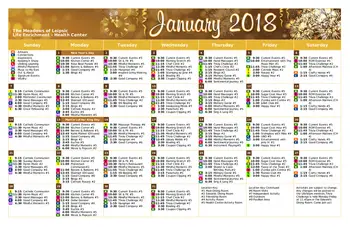 Activity Calendar of The Meadows of Leipsic, Assisted Living, Nursing Home, Independent Living, CCRC, Leipsic, OH 2