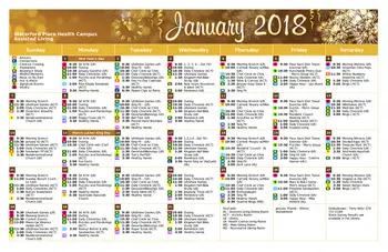 Activity Calendar of Waterford Place Health Campus, Assisted Living, Nursing Home, Independent Living, CCRC, Kokomo, IN 1