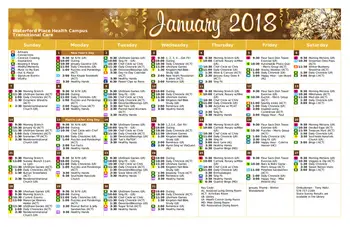 Activity Calendar of Waterford Place Health Campus, Assisted Living, Nursing Home, Independent Living, CCRC, Kokomo, IN 4