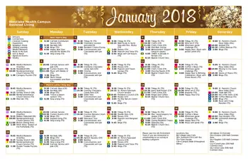 Activity Calendar of Westlake Health Campus, Assisted Living, Nursing Home, Independent Living, CCRC, Commerce Township, MI 1