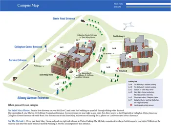 Campus Map of The Mercy Community, Assisted Living, Nursing Home, Independent Living, CCRC, West Hartford, CT 2