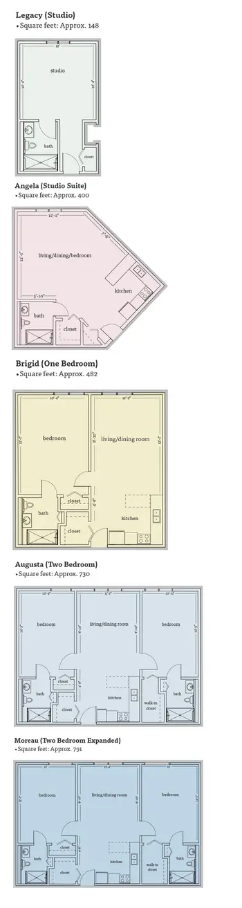 Floorplan of Smith Village, Assisted Living, Nursing Home, Independent Living, CCRC, Chicago, IL 1