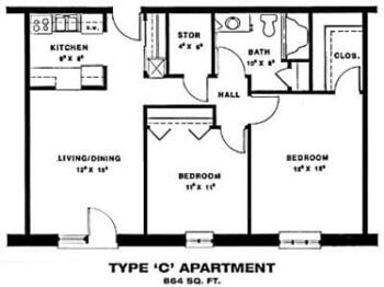 Floorplan of Somerby Mobile, Assisted Living, Nursing Home, Independent Living, CCRC, Mobile, AL 3