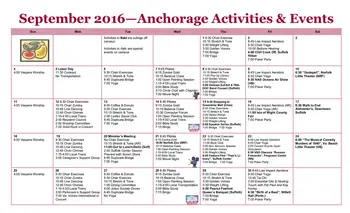 Activity Calendar of Lake Prince Woods, Assisted Living, Nursing Home, Independent Living, CCRC, Suffolk, VA 4
