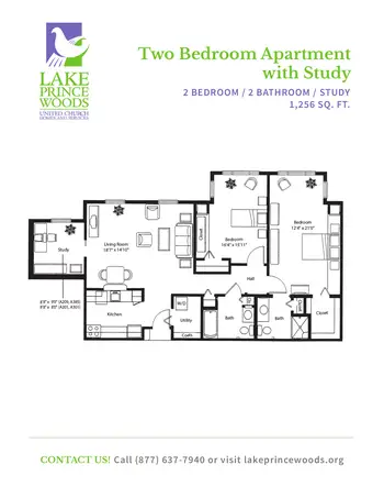 Floorplan of Lake Prince Woods, Assisted Living, Nursing Home, Independent Living, CCRC, Suffolk, VA 10