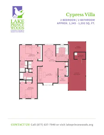 Floorplan of Lake Prince Woods, Assisted Living, Nursing Home, Independent Living, CCRC, Suffolk, VA 16