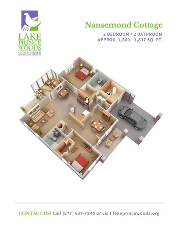 Floorplan of Lake Prince Woods, Assisted Living, Nursing Home, Independent Living, CCRC, Suffolk, VA 19