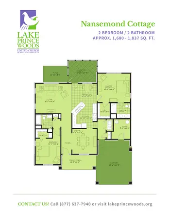 Floorplan of Lake Prince Woods, Assisted Living, Nursing Home, Independent Living, CCRC, Suffolk, VA 20