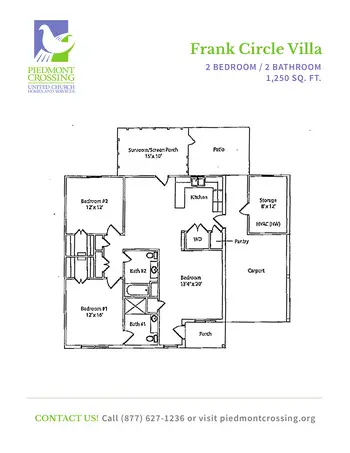Floorplan of Piedmont Crossing, Assisted Living, Nursing Home, Independent Living, CCRC, Thomasville, NC 18