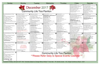 Activity Calendar of Bristol Glen, Assisted Living, Nursing Home, Independent Living, CCRC, Newton, NJ 1