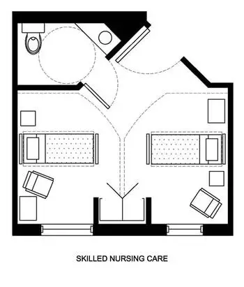 Floorplan of Collingswood, Assisted Living, Nursing Home, Independent Living, CCRC, Collingswood, NJ 1