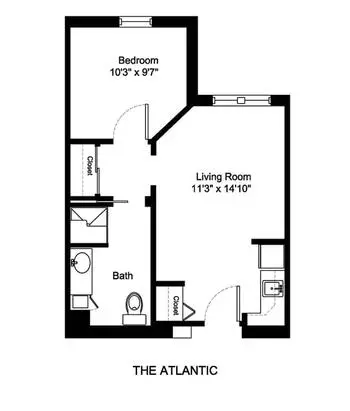 Floorplan of The Shores, Assisted Living, Nursing Home, Independent Living, CCRC, Ocean City, NJ 2