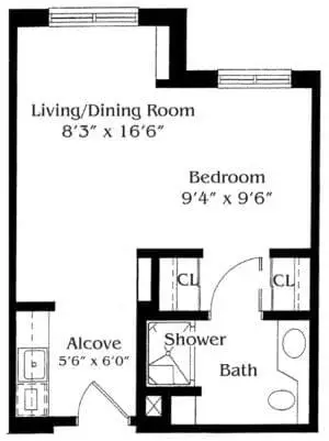 Floorplan of Silver Maples, Assisted Living, Nursing Home, Independent Living, CCRC, Chelsea, MI 3
