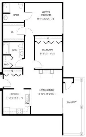 Floorplan of Silver Maples, Assisted Living, Nursing Home, Independent Living, CCRC, Chelsea, MI 9