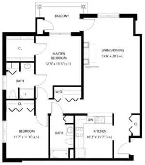 Floorplan of Silver Maples, Assisted Living, Nursing Home, Independent Living, CCRC, Chelsea, MI 11